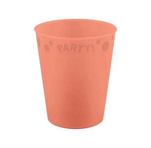 REUSABLE BICCHIERE PARTY 250 ML ROSA SALMONE